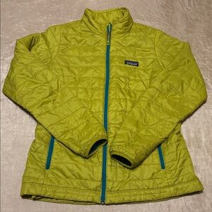Patagonia Nano Puff Fluid Green Jacket Size Medium